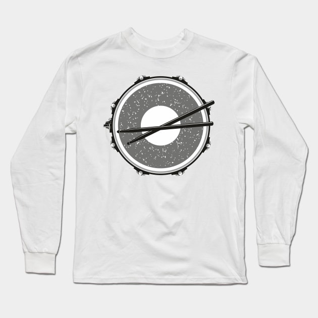 Drum with drumsticks Long Sleeve T-Shirt by lents